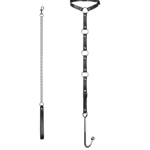 Anal Hooks 5853 Kinky Hook Anal with Leash and EverydayUse Collar 0723
